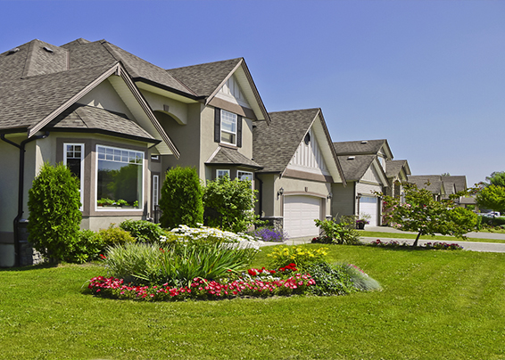RESIDENTIAL Image of homes in a residential neighborhood