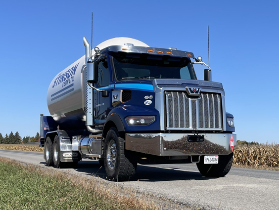 WHAT YOU CAN ? COUNT ON Image of a Stinson delivery truck